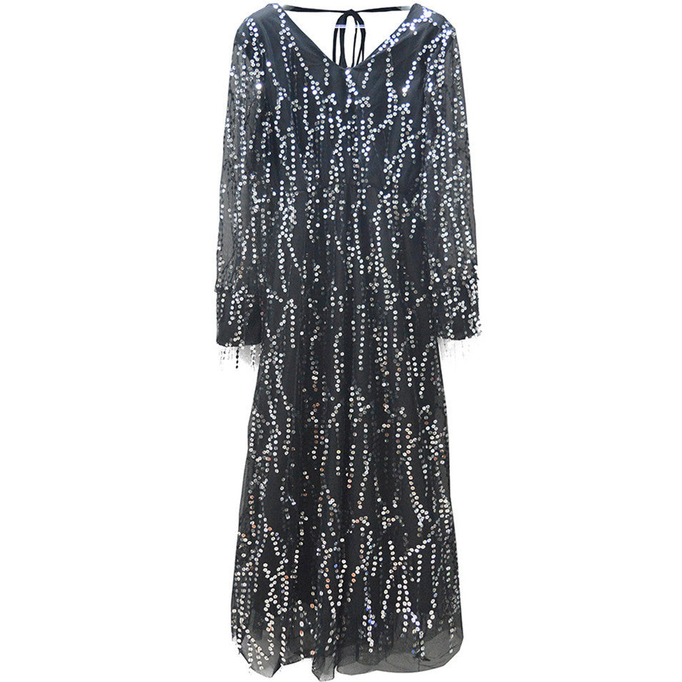 Women Sequin Maxi Dress Ivyshape