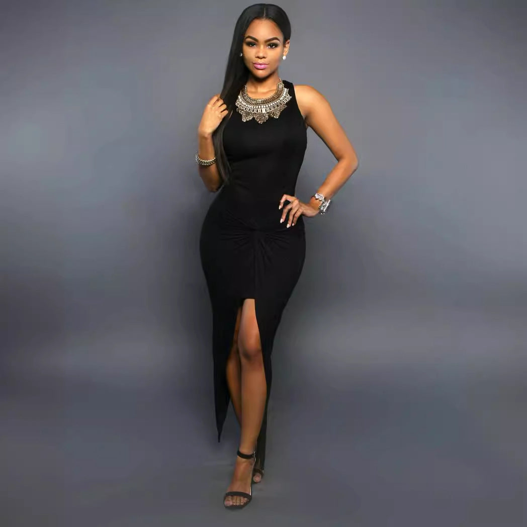 Women's Chic High-Slit Bodycon Dress Ivyshape