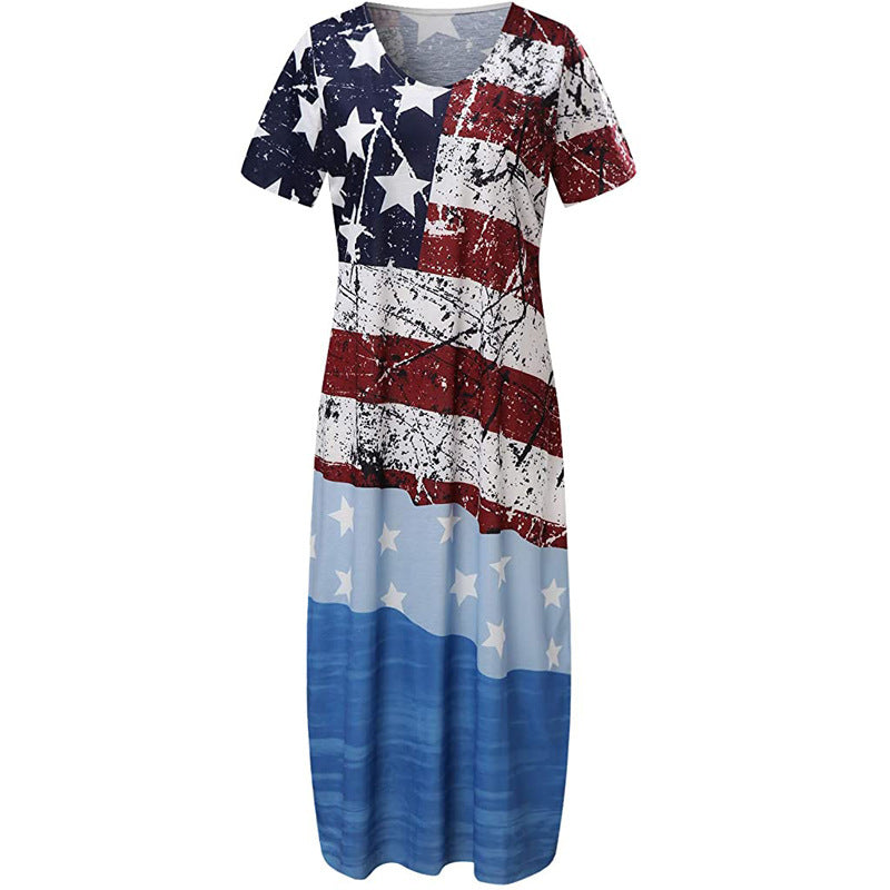 Ladies Graphic Maxi Dress Ivyshape