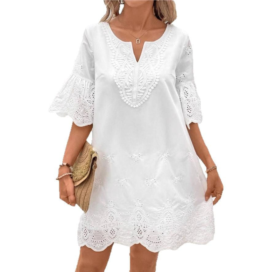 Women's Loose and Elegant Blouse Dress Ivyshape