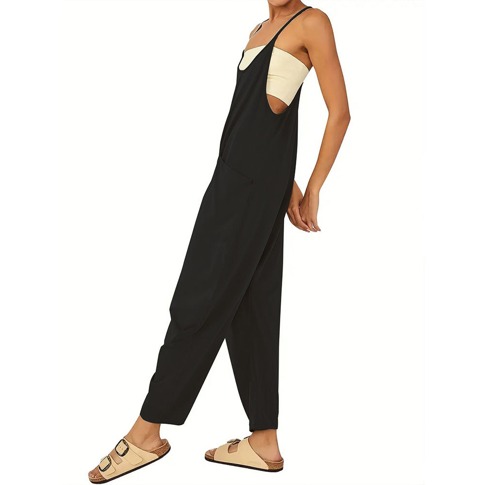 Ladies airy jumpsuit with practical pockets Ivyshape