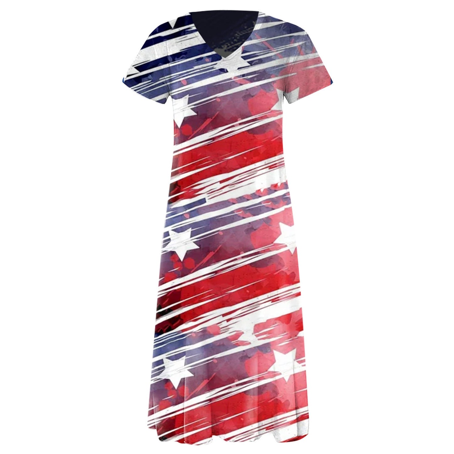 Ladies Graphic Maxi Dress Ivyshape