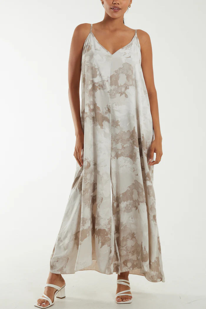 Women's Flowing Maxi Dress with Adjustable Straps Ivyshape