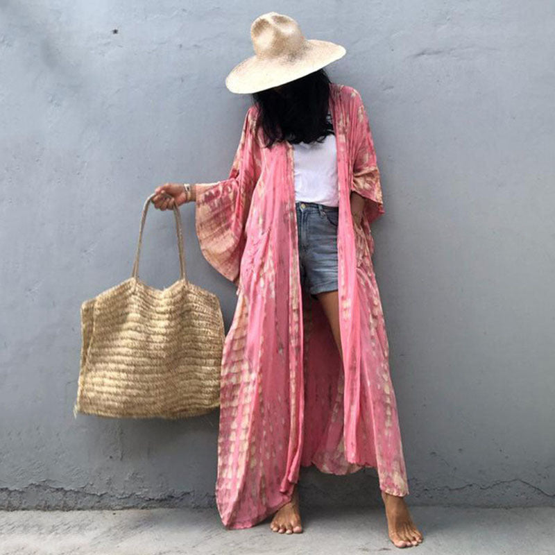 Women's Beach Kaftan with Hood and Airy Fit Ivyshape