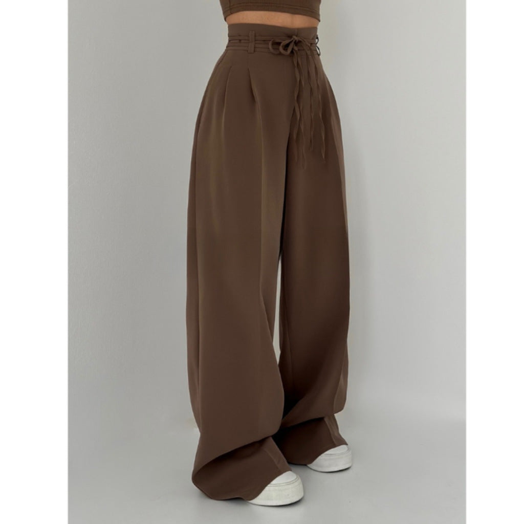 Women's Pleated High-Waisted Pants Ivyshape