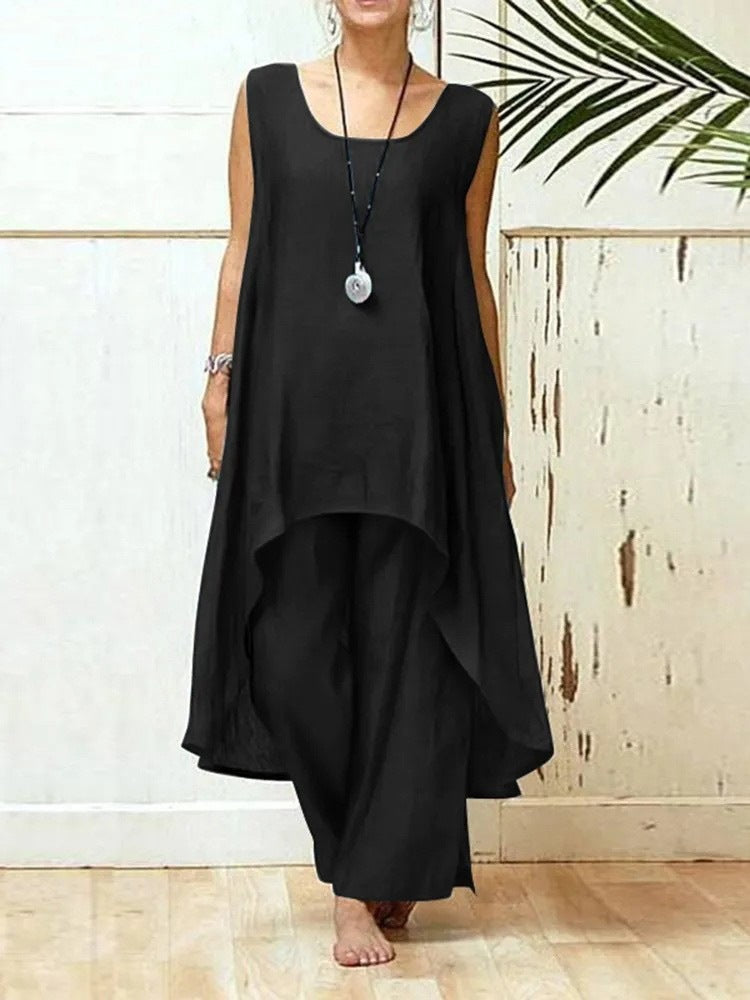 Women's Flowing Tunic Maxi Jumpsuit Ivyshape