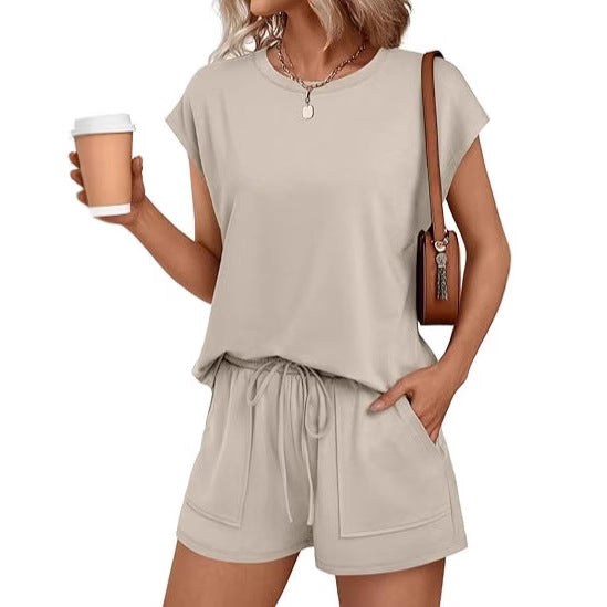 Women's Relaxed Fit Top and Shorts Set Ivyshape