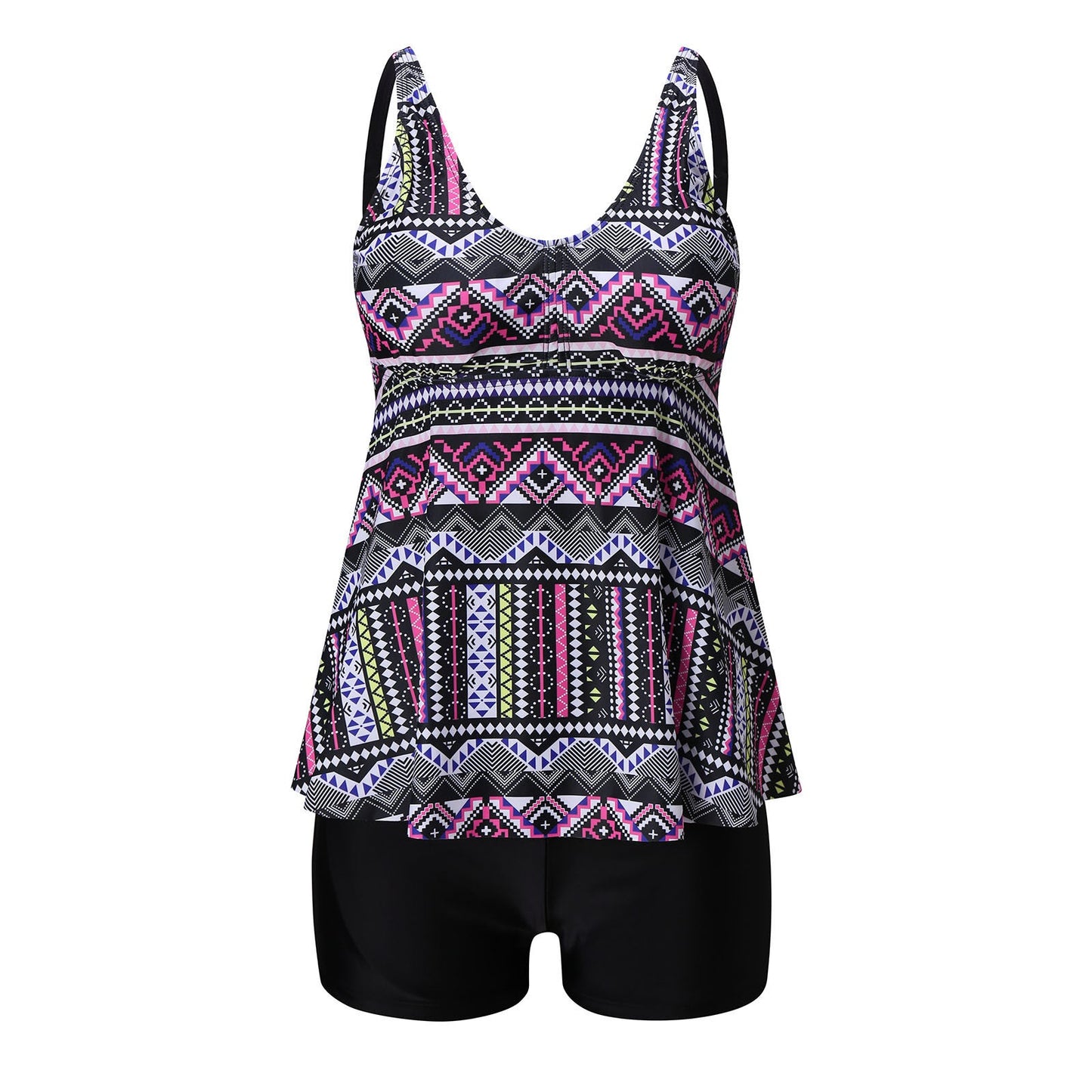 Women's tankini set with flattering top and sporty brief bottoms Ivyshape