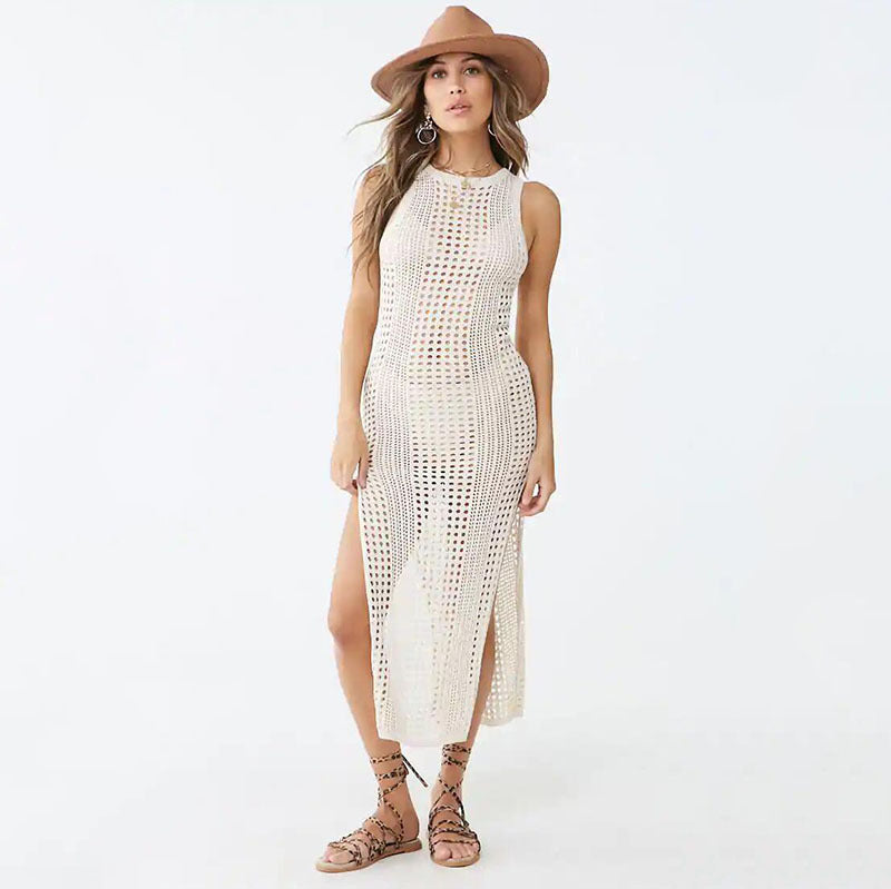 Women’s Maxi Dress with Refined Crochet Pattern Ivyshape