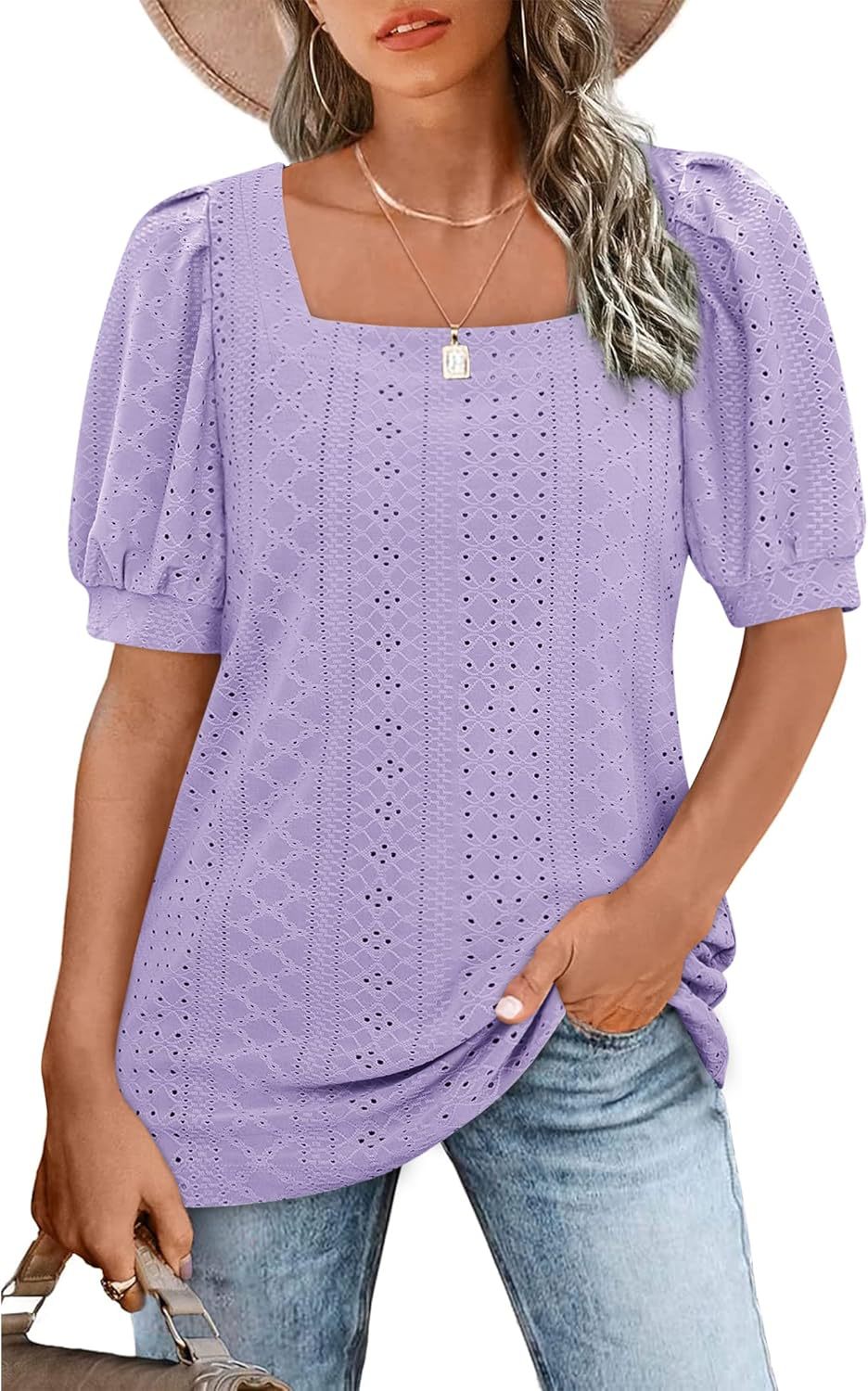 Ladies Elegant Puff Sleeve Blouse Ivyshape