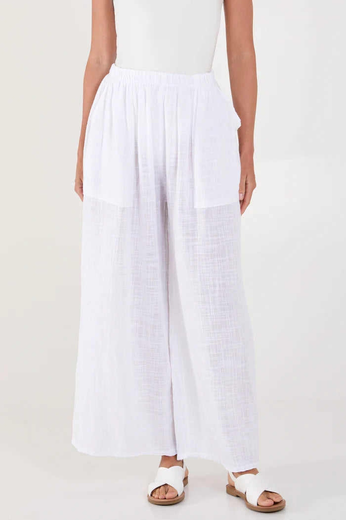 Women Lightweight Loose Linen Pants Ivyshape