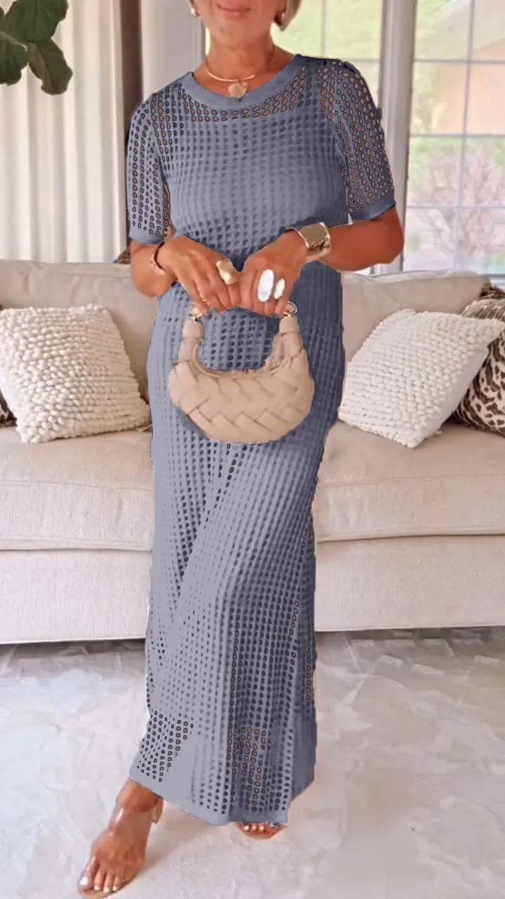 Women Elegant Mesh Maxi Dress Ivyshape