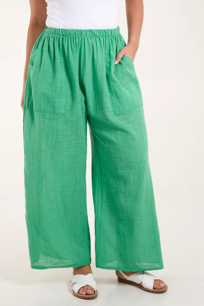Women Lightweight Loose Linen Pants Ivyshape