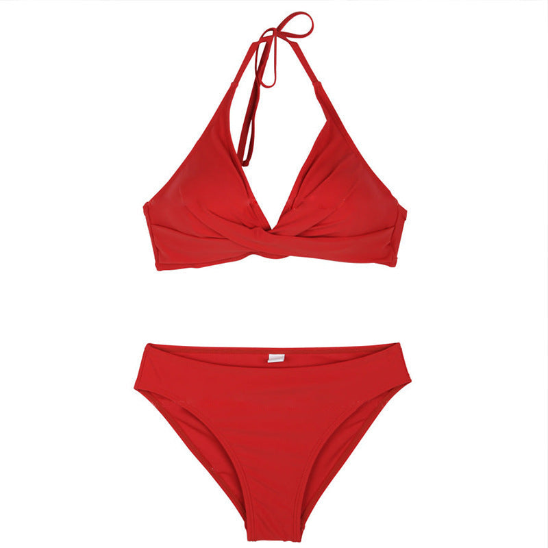 Women’s triangle bikini with refined knot design and high-cut briefs Ivyshape