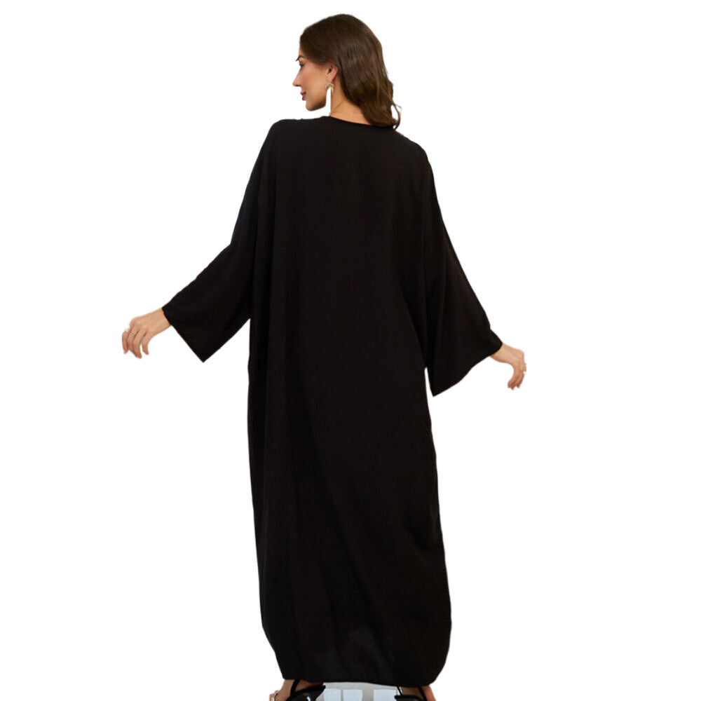 Ladies Elegant Kaftan with ornate floral embroidery Ivyshape