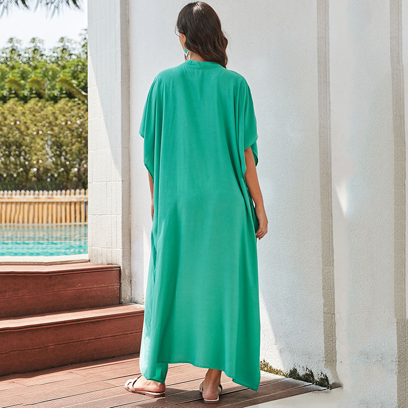 Women's airy kaftan with side slits Ivyshape