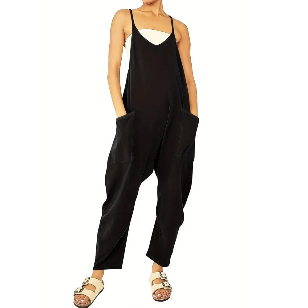 Ladies airy jumpsuit with practical pockets Ivyshape