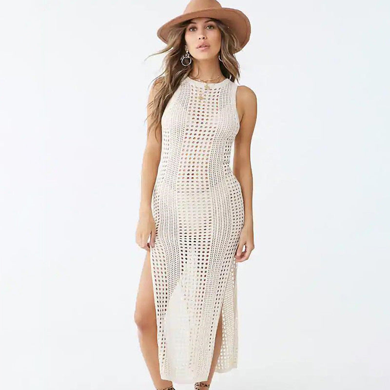 Women’s Maxi Dress with Refined Crochet Pattern Ivyshape