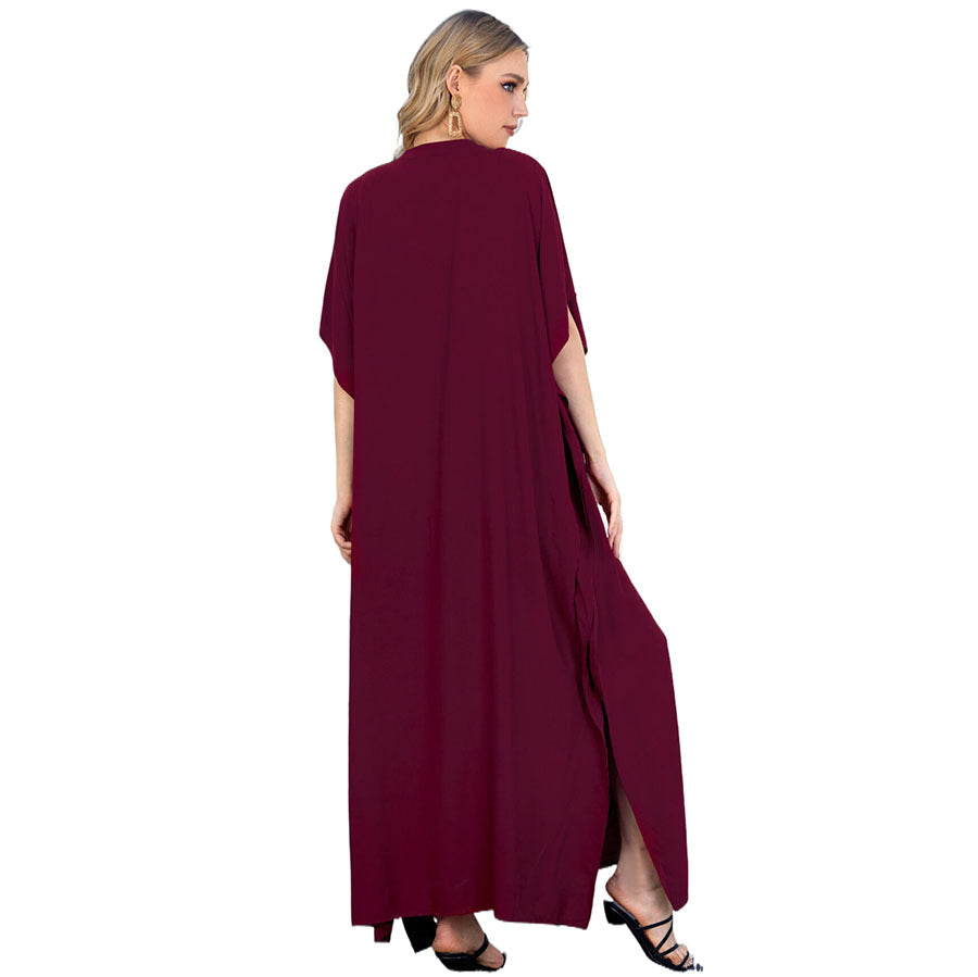 Women’s maxi dress with exclusive ornamental embroidery Ivyshape
