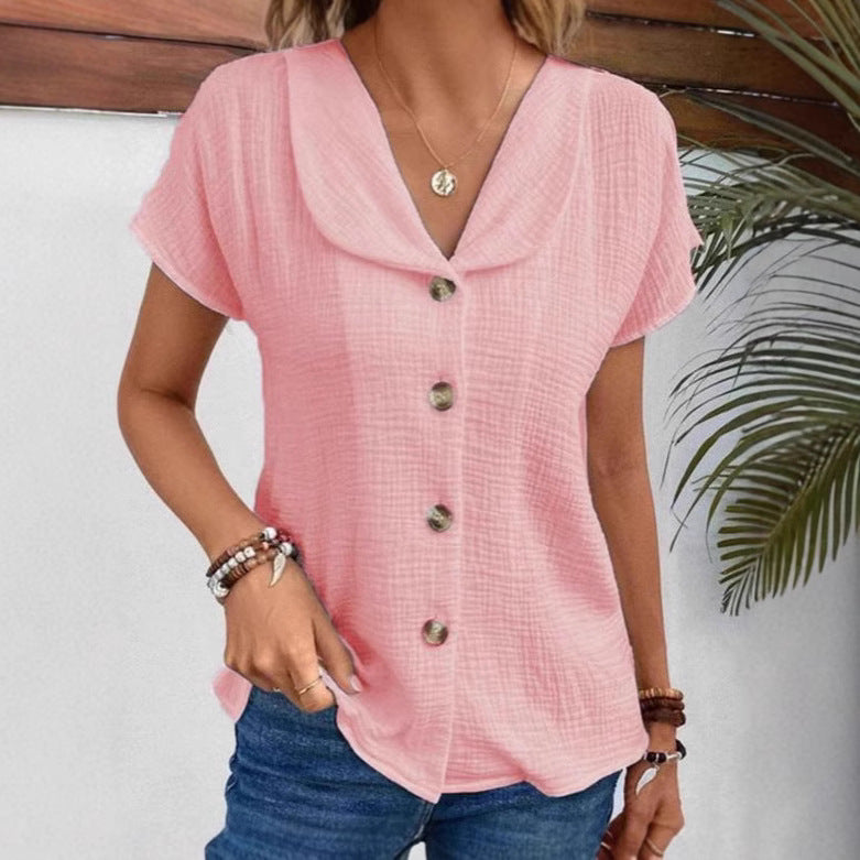 Women’s lightweight blouse with button details Ivyshape