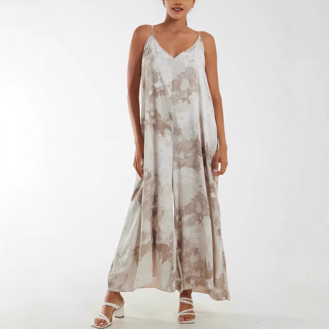 Women's Flowing Maxi Dress with Adjustable Straps Ivyshape