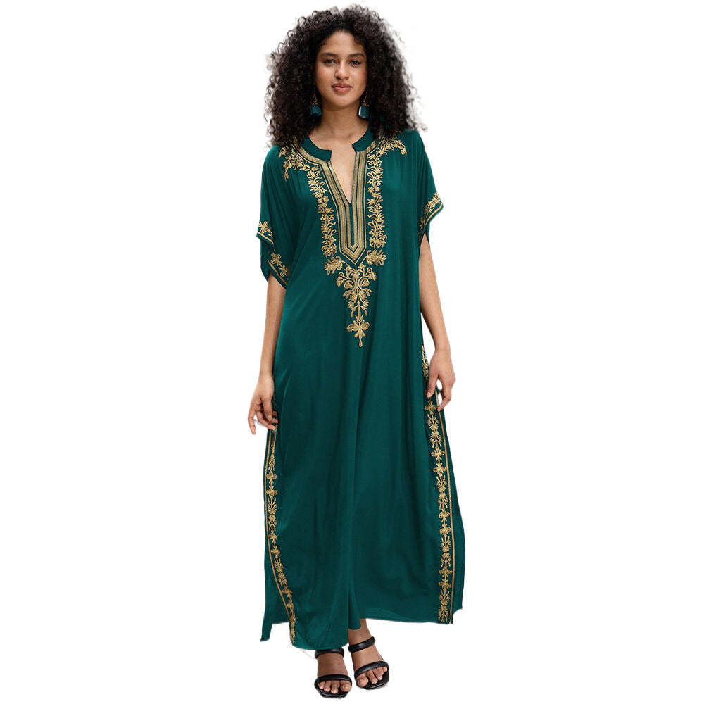 Ladies Elegant Kaftan with intricate embroidery details Ivyshape