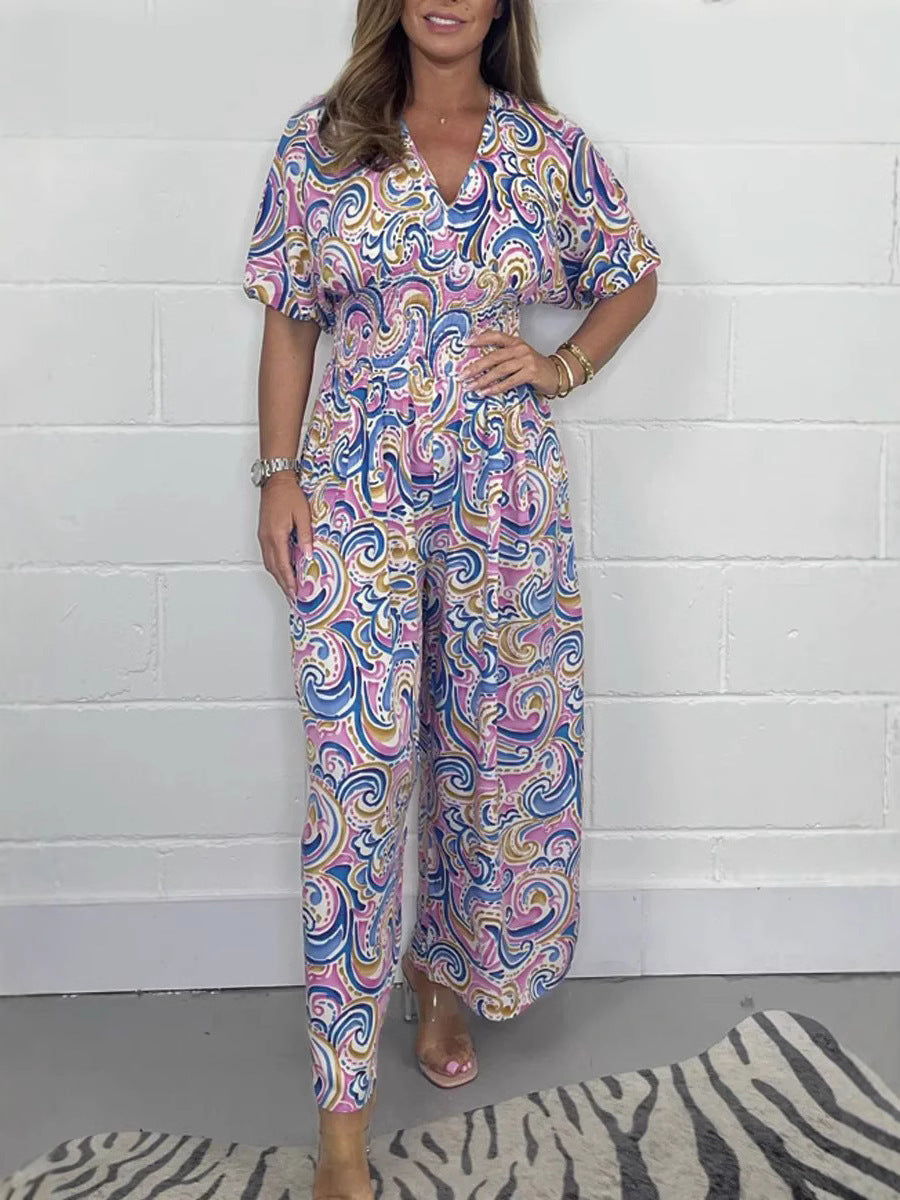 Women's Vivid Bohemian Style Overall Ivyshape