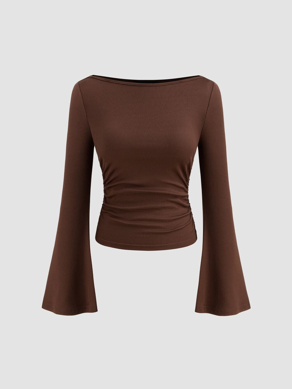 Women's top with wide flared sleeves and gathering Ivyshape