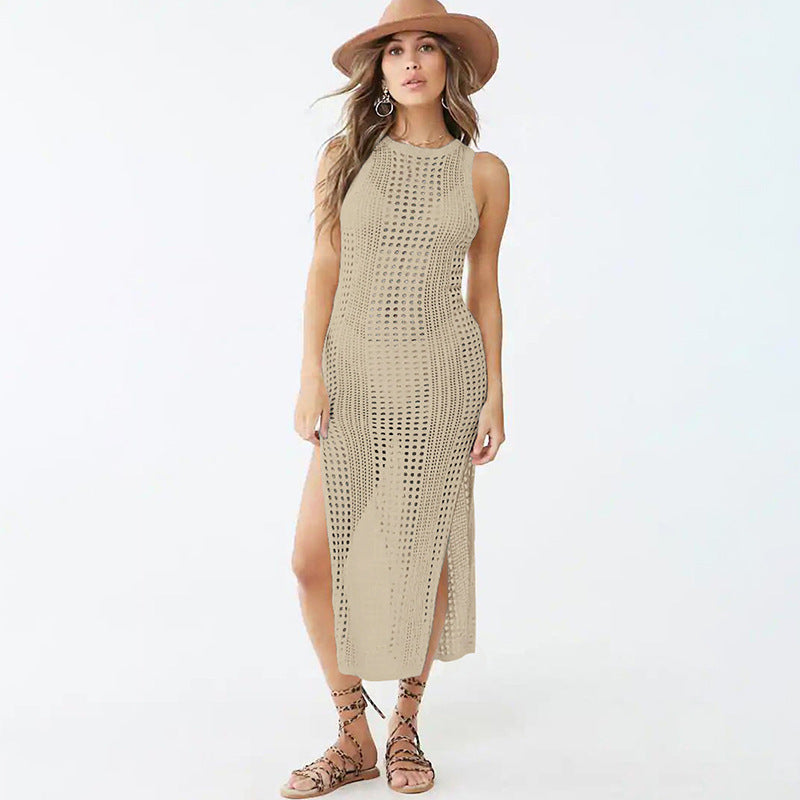 Women’s Maxi Dress with Refined Crochet Pattern Ivyshape