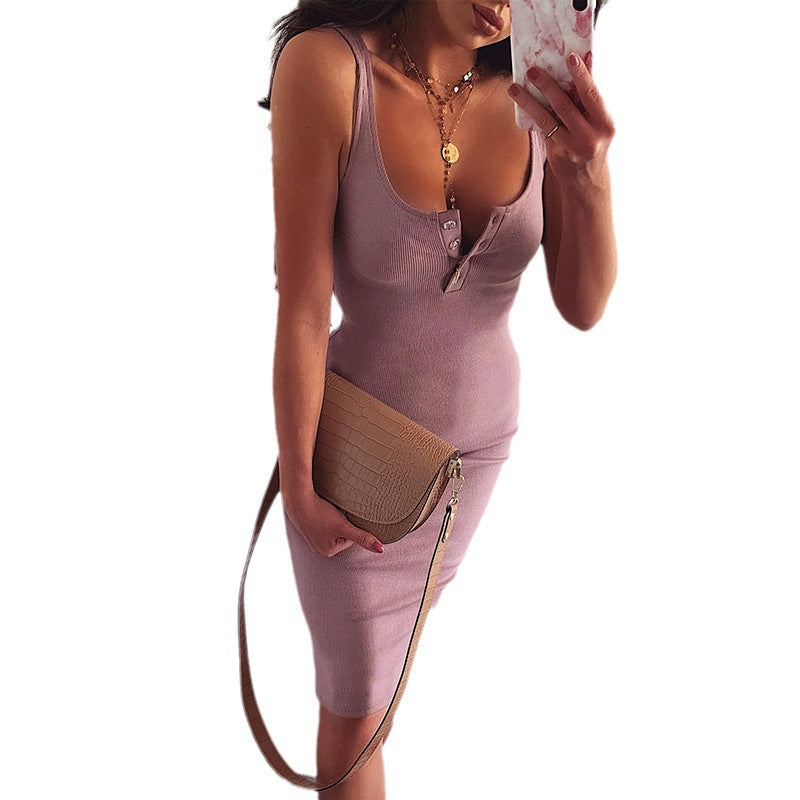 Women's Ribbed Bodycon Midi Dress Ivyshape