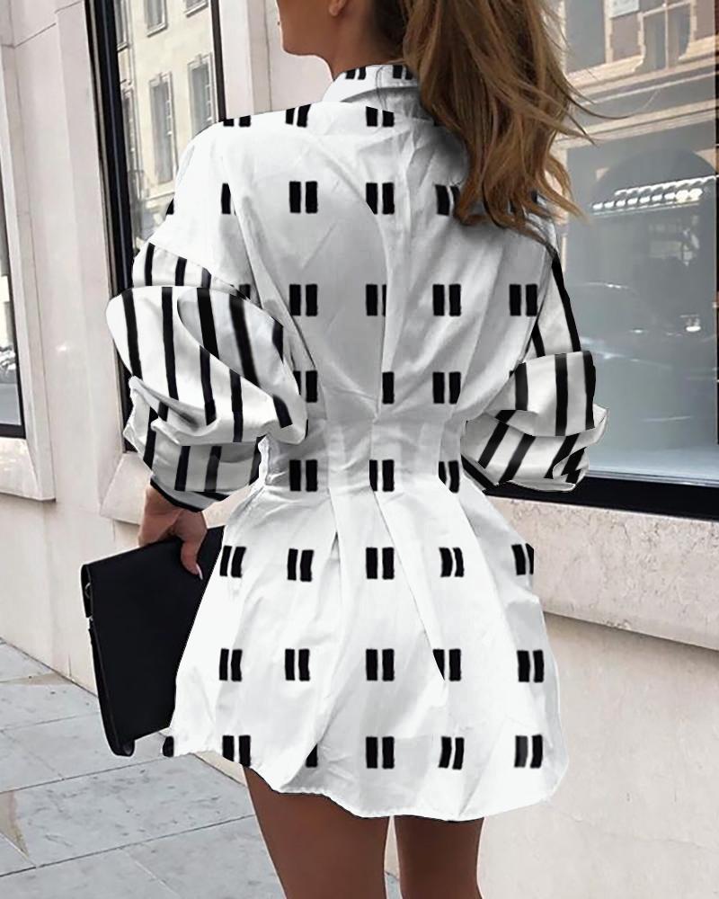 Women's Shirt Dress with Statement Print Ivyshape