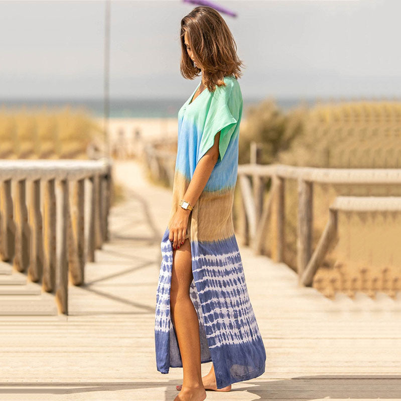 Ladies Maxi-Maxi dress with versatile cut Ivyshape