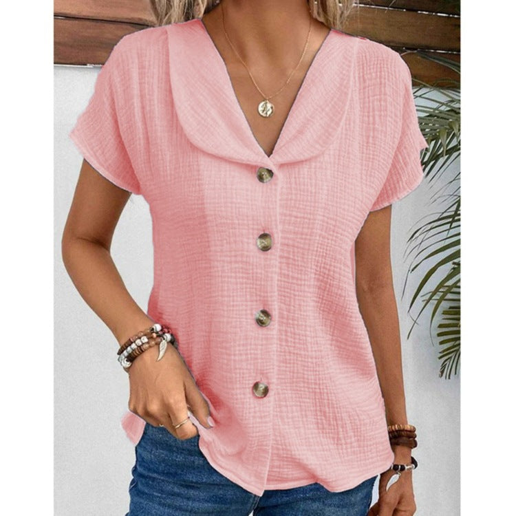 Women’s lightweight blouse with button details Ivyshape