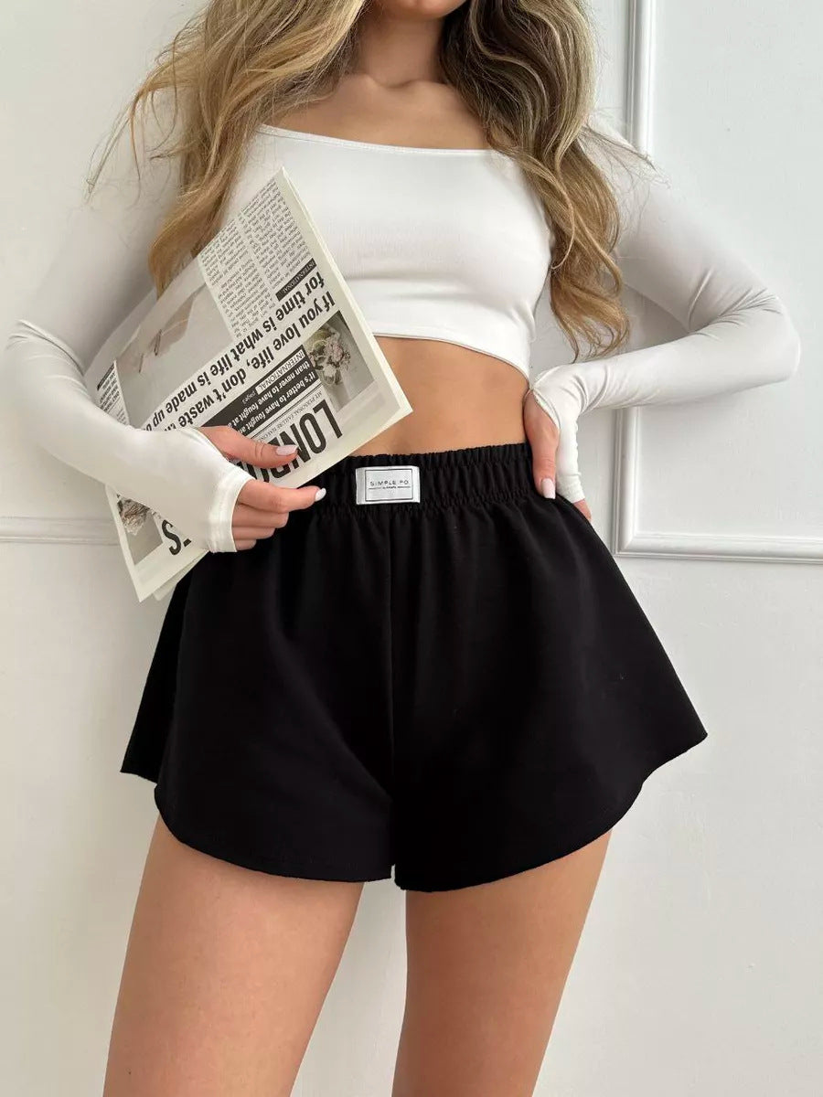 Women's High-Waisted Loose-Fitting Lounge Shorts Ivyshape