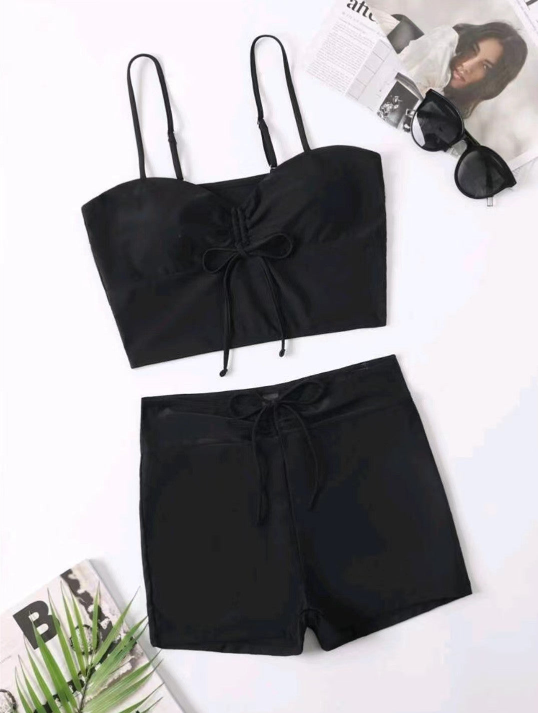 Women Bikini Set with Crop Top and Adjustable Waist Ivyshape