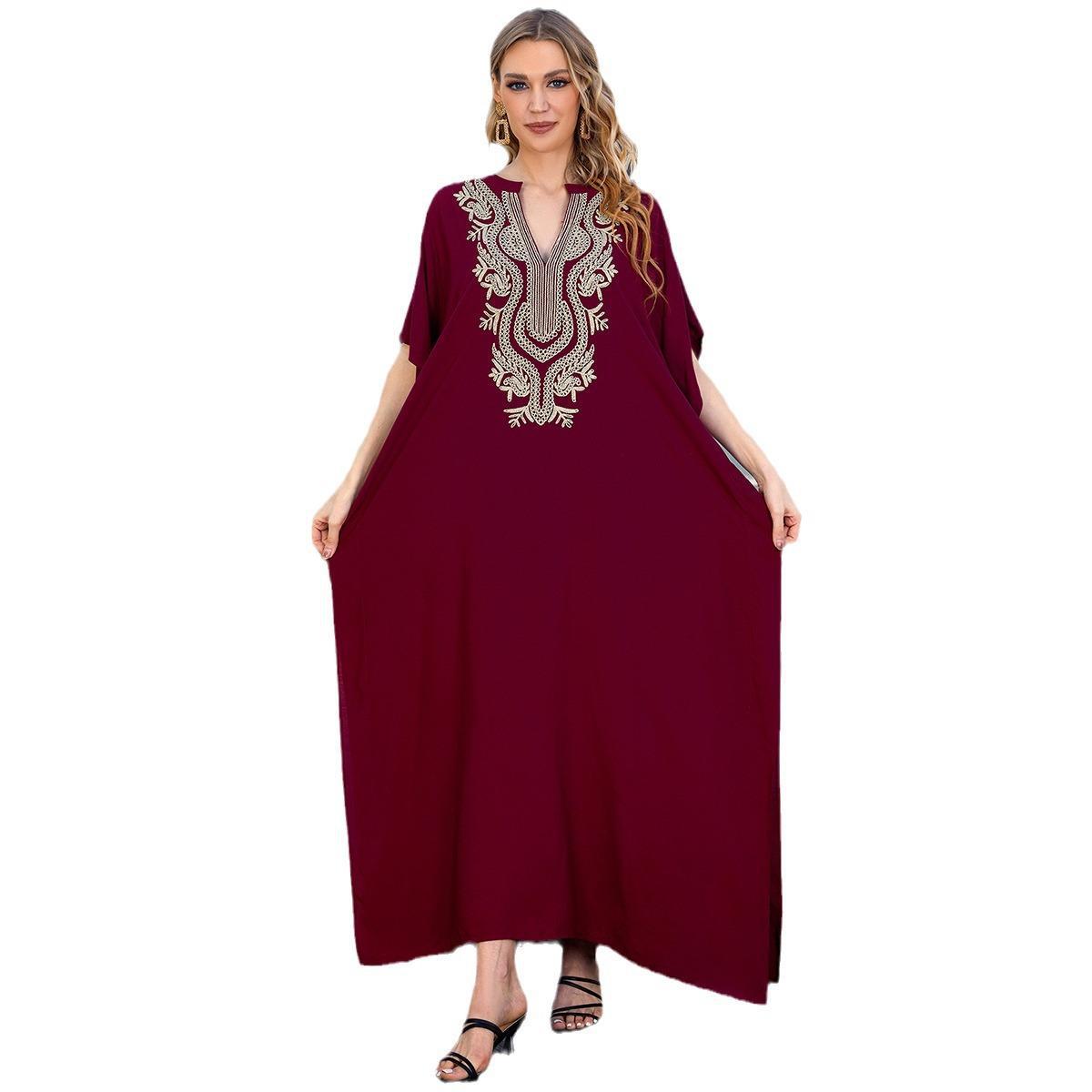 Women’s maxi dress with exclusive ornamental embroidery Ivyshape