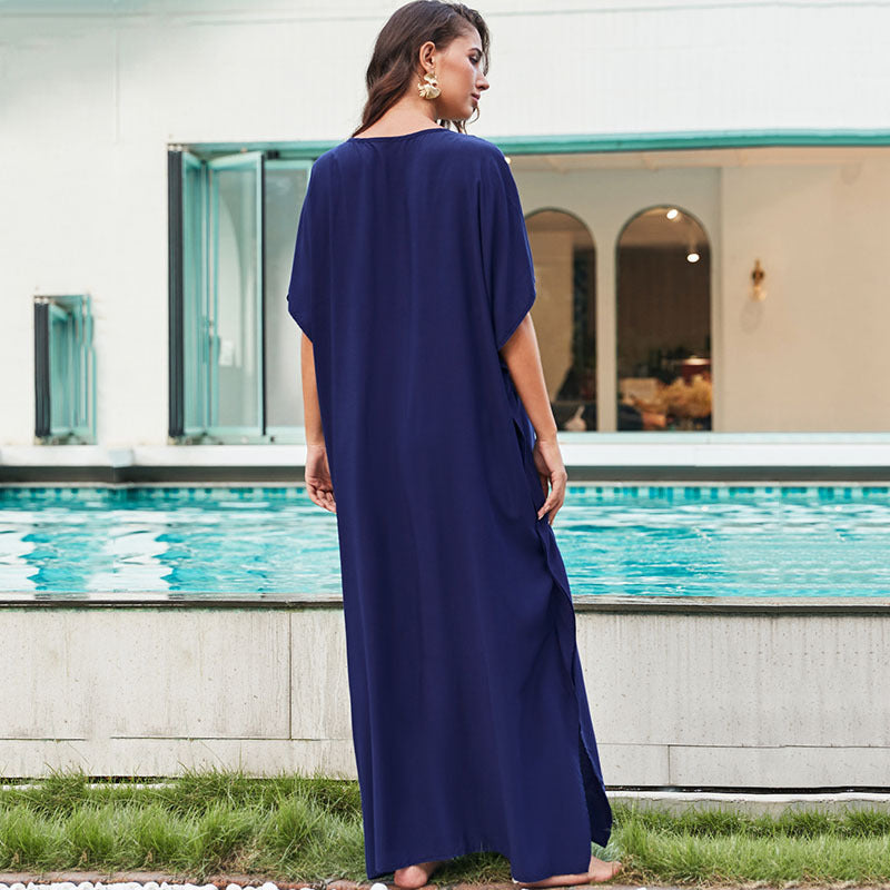 Women's Elegant Kaftan with Artistic Applications Ivyshape