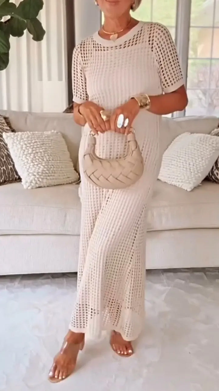 Women Elegant Mesh Maxi Dress Ivyshape