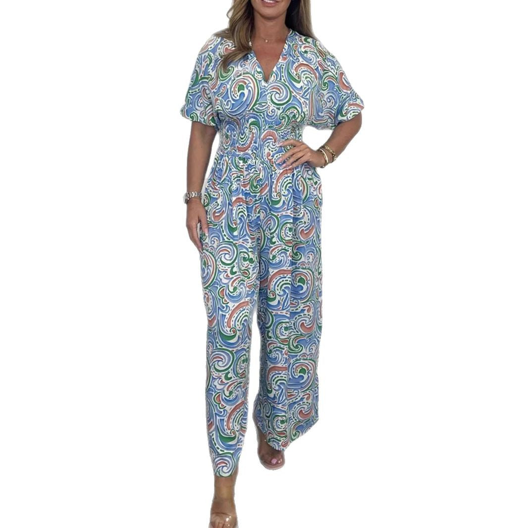 Women's Vivid Bohemian Style Overall Ivyshape