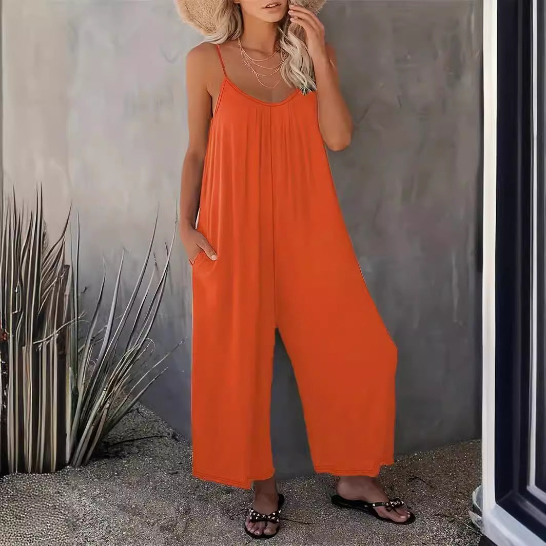 Ladies flowing wide leg combination Ivyshape