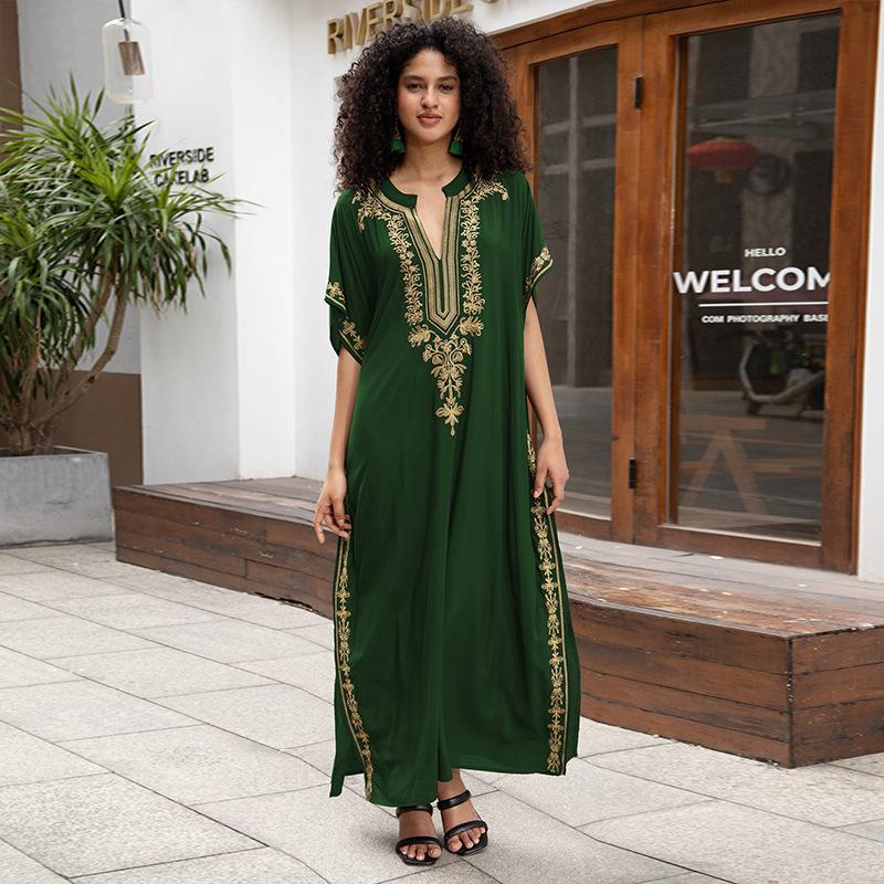 Ladies Elegant Kaftan with intricate embroidery details Ivyshape