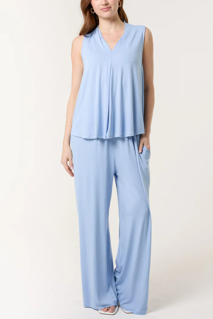 Women's Flowing Sleeveless Jumpsuit Ivyshape