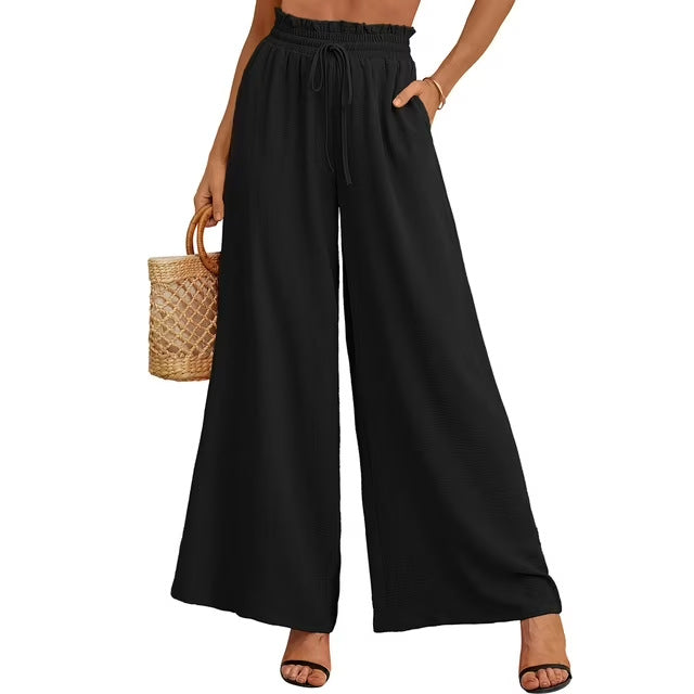 Ladies Lightweight Wide Pants Ivyshape