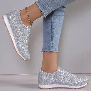 Zivara™ | Glitter Slip-On Sneakers