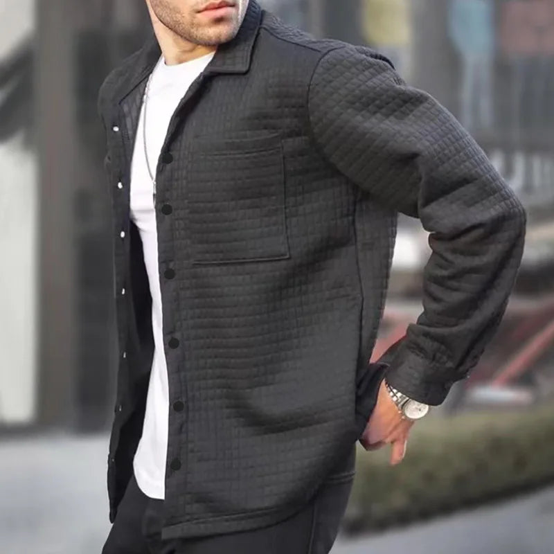 Dave | Camicia in maglia waffle