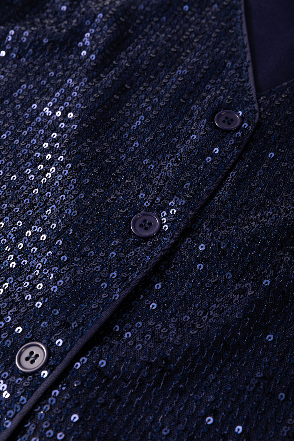 Laura | Top nero senza maniche con paillettes e scollo a V