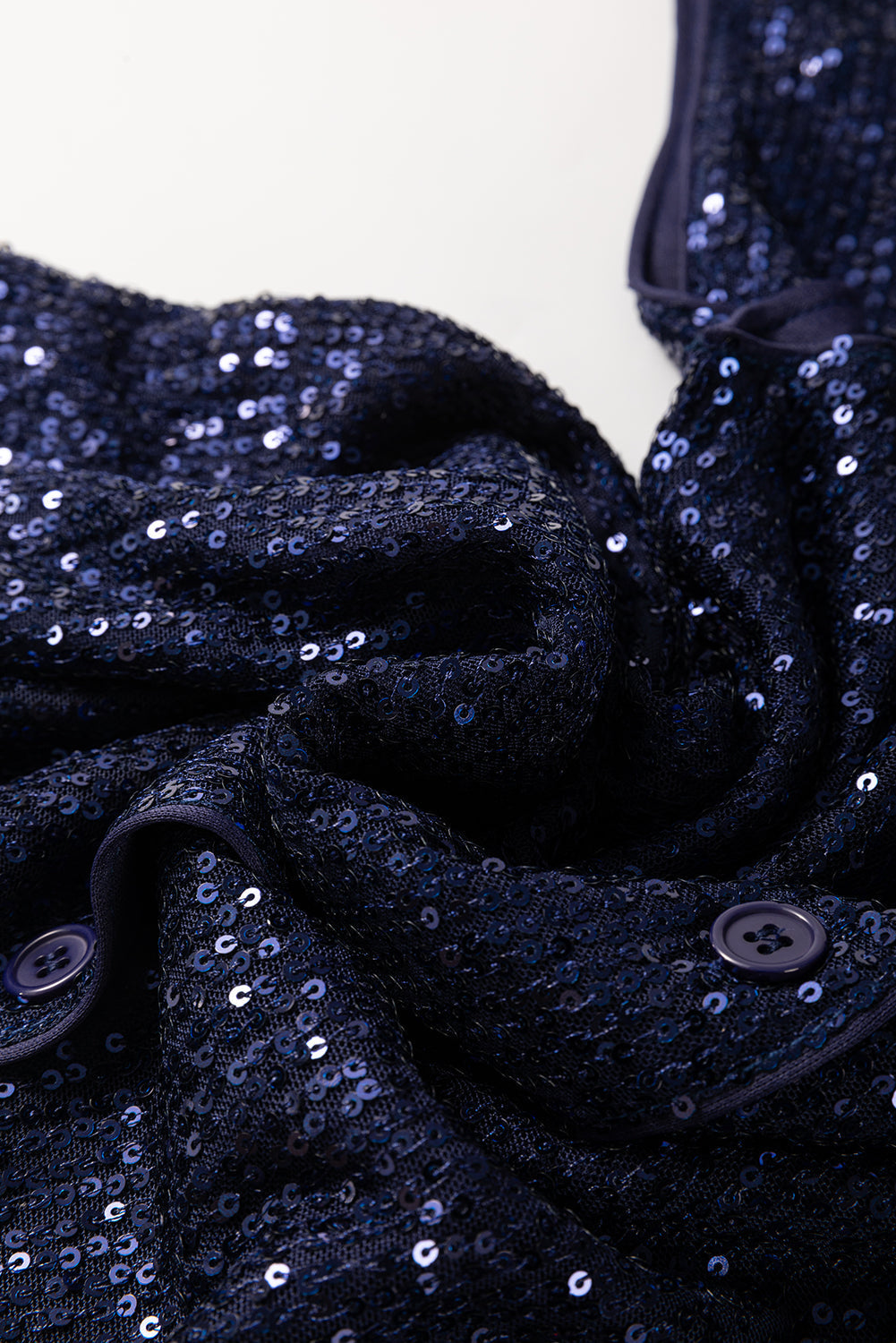 Laura | Top nero senza maniche con paillettes e scollo a V