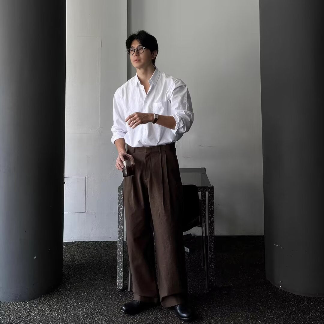 Daniel - Camicia in cotone a maniche lunghe