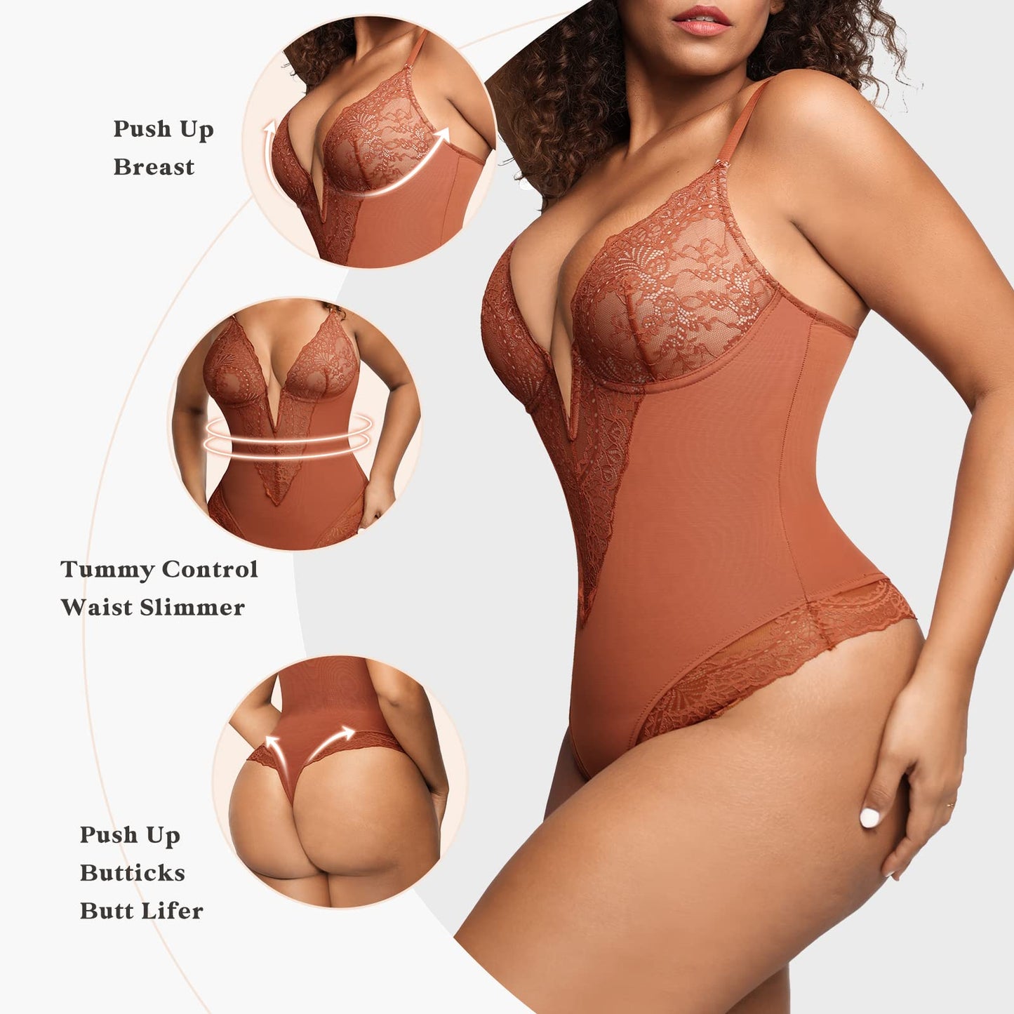 Alessi™ | Flattering lace fit bodysuit