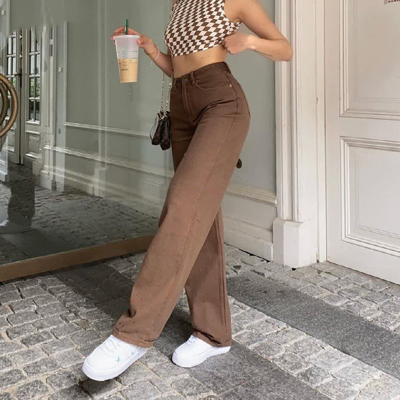 Belen | Jeans retrò americani in tinta unita